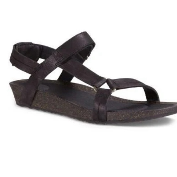 Teva Ysdiro Wedge Sandals Black 8.5 Super Comfy! - Picture 5 of 5